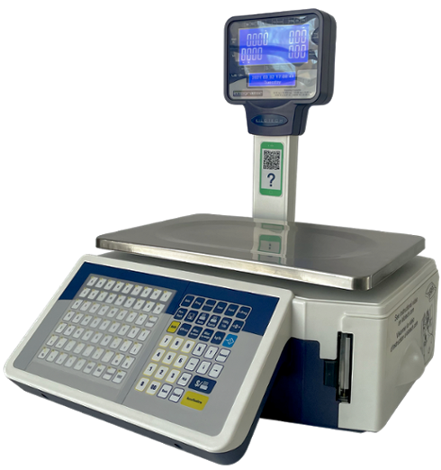 Digital weighing scale with keyboard