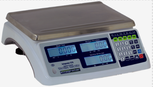 Digital weighing scale with display