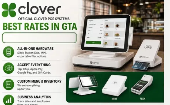 Clover POS system for retail and restaurant businesses in the GTA
